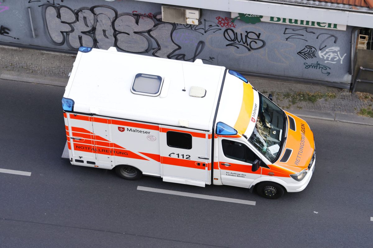 Berlin. Marzahn Unfall. Kreuzung.