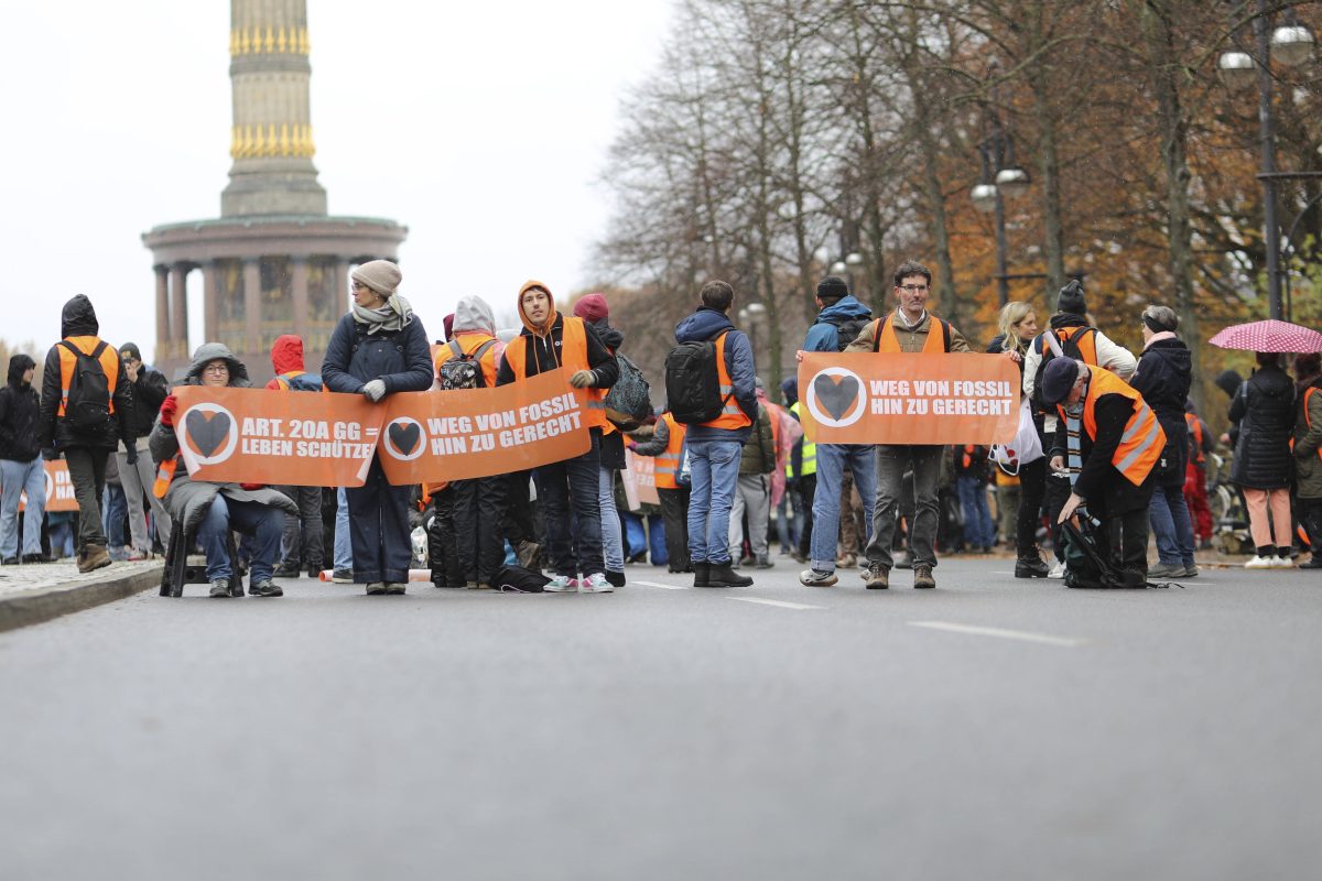 Letzte Generation in Berlin.