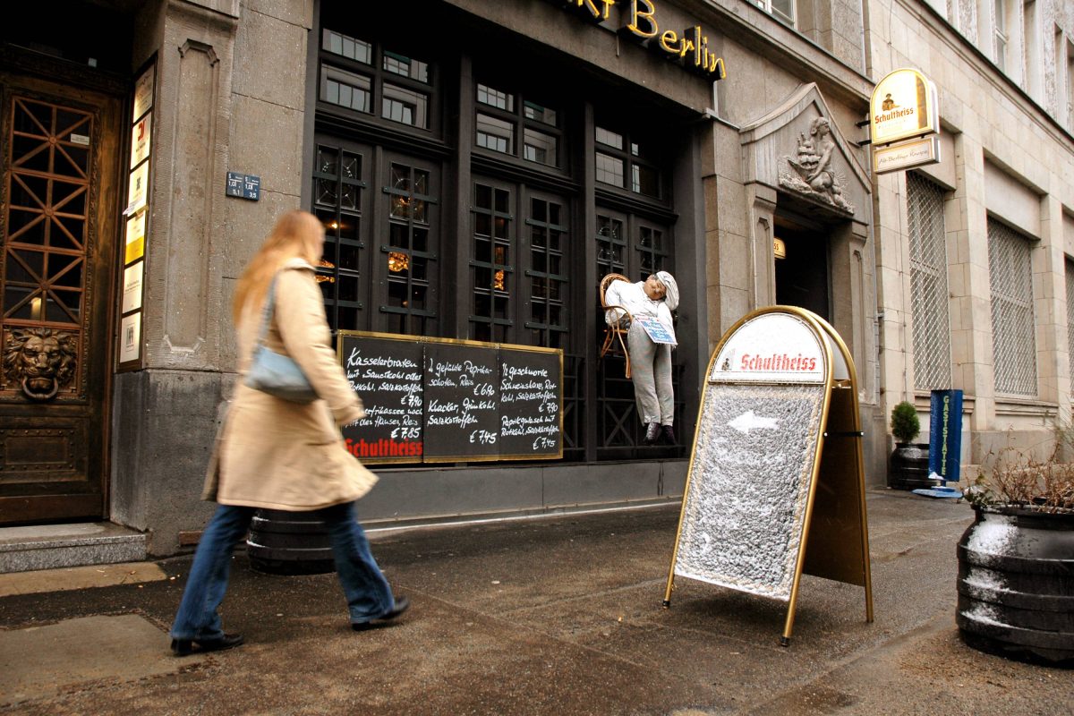 Eines der Restaurants in Berlin die ihre Preise vielleicht anpassen werden müssen.