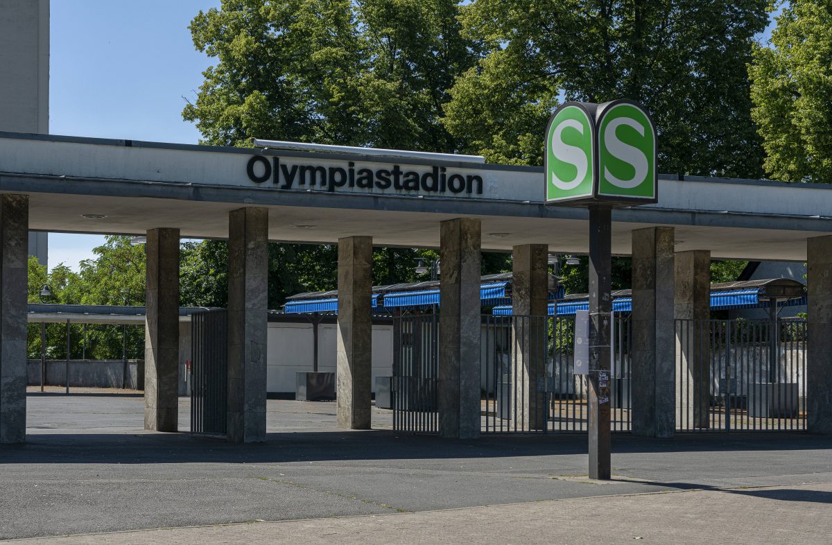 Der Bahnhof Olympiastadion der S-Bahn Berlin.