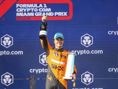 Lando Norris bejubelt seinen ersten Sieg in der Formel 1.