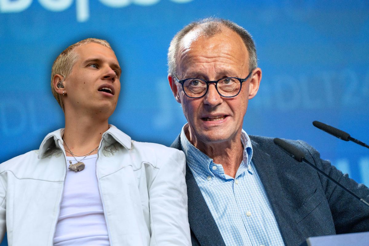 Ein Rapper aus Berlin prangert CDU-Chef Merz und die Junge Union an.