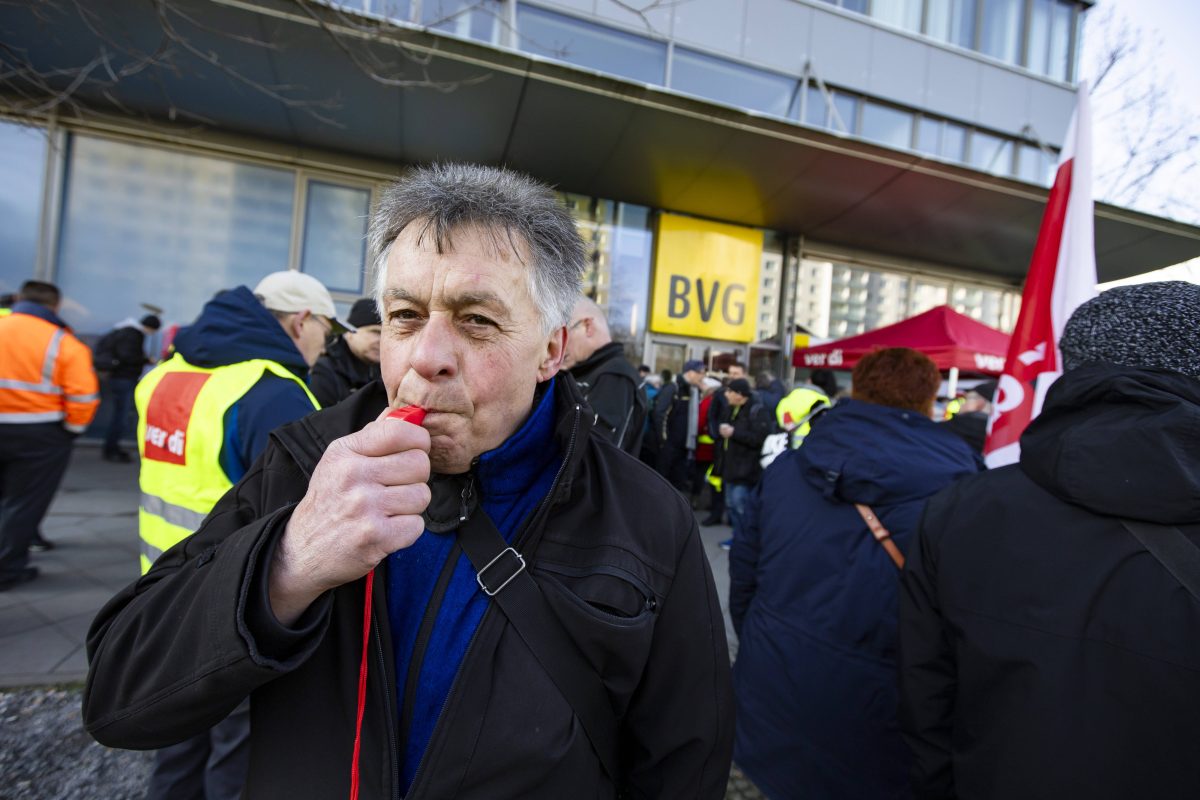 Bereits im Februar streiken viele Mitarbeiter der BVG.