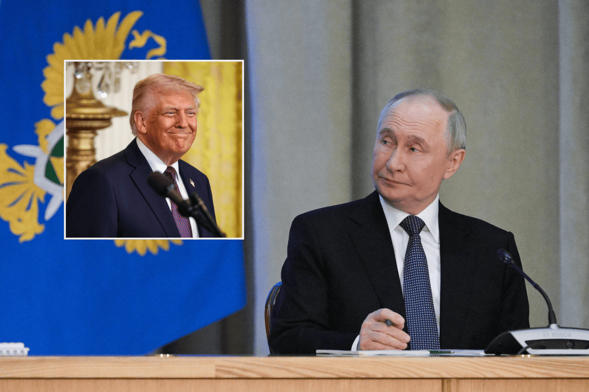 Russland-Präsident Wladimir Putin schenkte seinem Amtskollegen Donald Trump offenbar ein neues Porträt.
