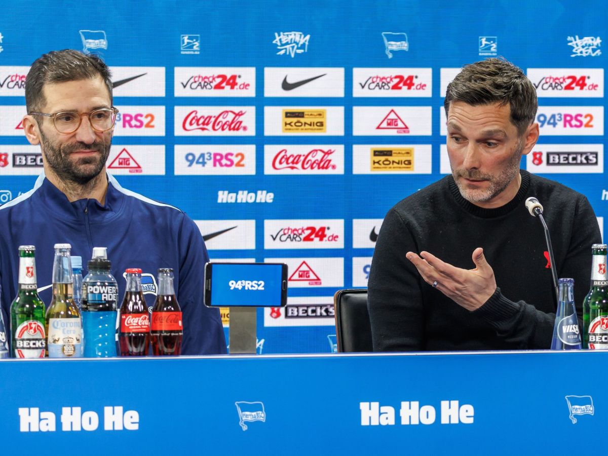 Hertha BSC: Pressekonferenz Leitl