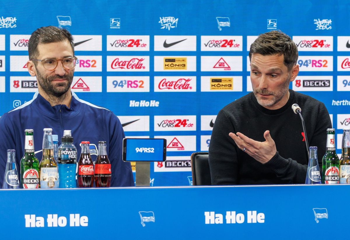 Hertha BSC: Pressekonferenz Leitl