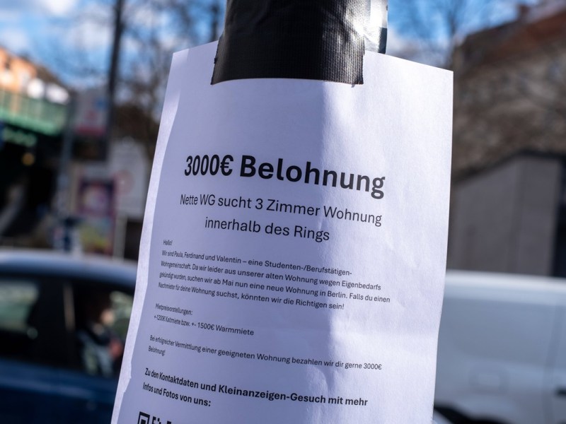 Die steigenden Mieten in Berlin sorgen für verzweifelte Wohnungssuchende.