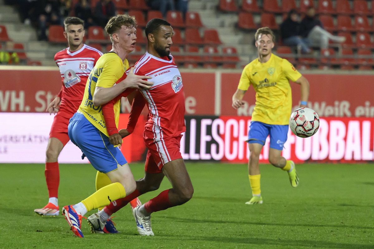 Mathis Bruns, hier im Trikot von Luckenwalde, wechselt zu Hertha BSC.