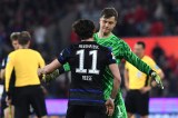 Fabian Reese und Tjark Ernst von Hertha BSC jubeln gemeinsam.