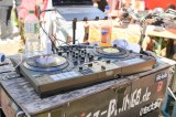Ein DJ-Pult auf der Mary Jane in Berlin.