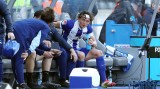 Fabian Reese von Hertha BSC sitzt auf der Bank.