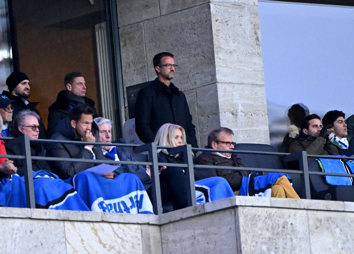 Fredi Bobic als damaliger Geschäftsführer von Hertha BSC im Olympiastadion.