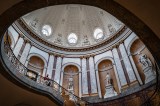 Blick in die Kuppel des Bode-Museums in Berlin.